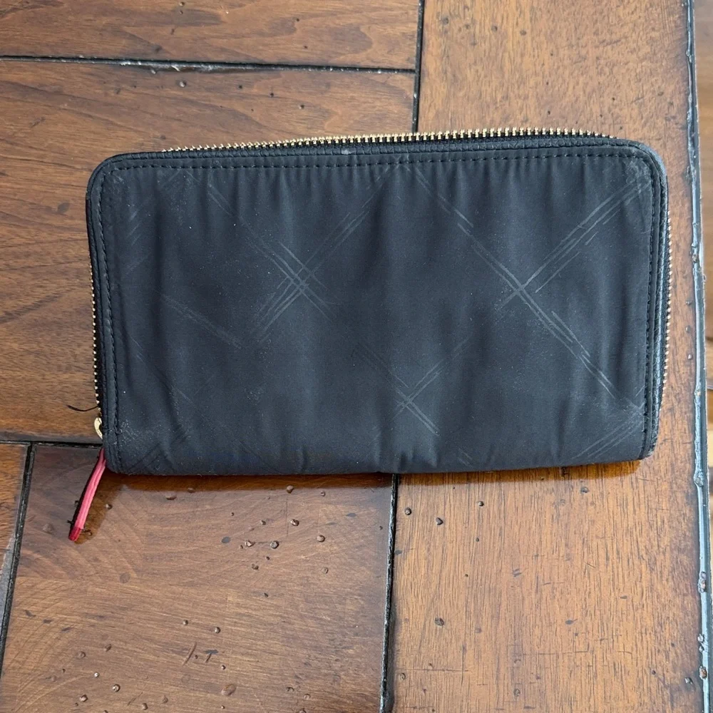 Vera Bradley Black and Pink Patterned Wallet